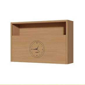 Armario Aereo Condessa 1 Porta Basculante Com Relogio 120cm 100 MDF CRV Nesher