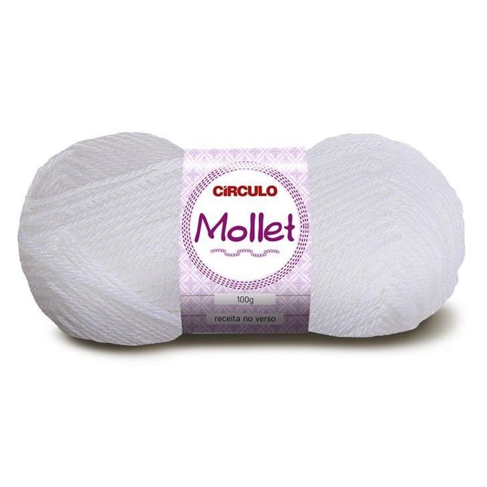 Lã Mollet Circulo 100G 0010- Branco