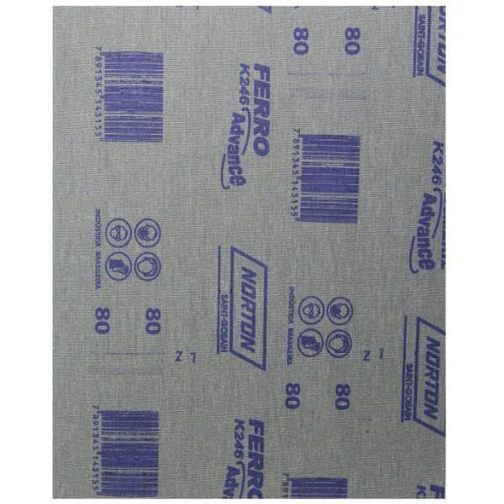 Kit Com 10 Lixas Ferro K246 080 - Norton