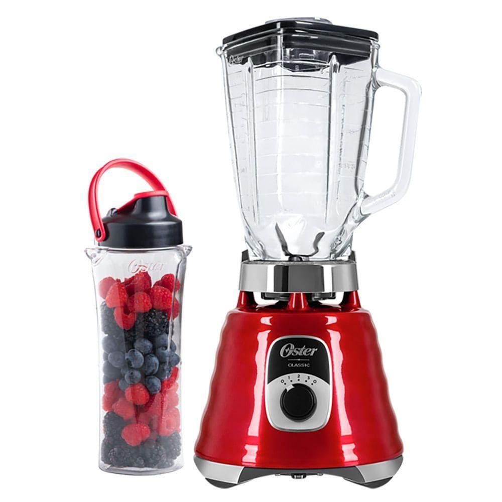 Kit Oster New Osterizer Liquidificador E Jarra Blend N Go Vermelho 110V