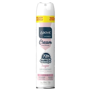 Desodorante Antitranspirante Above Women Cream Sugar Invisible Aerossol 200ml