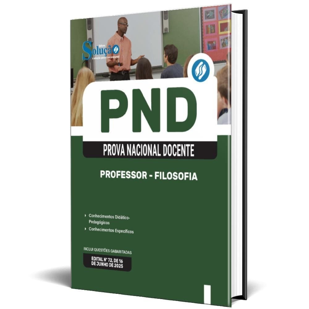 Apostila Pnd Cnu Professores 2025 Professor Filosofia