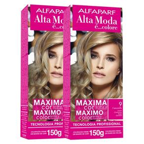 Kit 2X Tintura Creme Altamoda Alfaparf Camomilla 9
