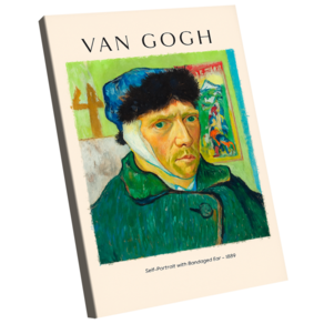 Quadro Decorativo Vang Gogh Self Portrait With Bandaged Ear