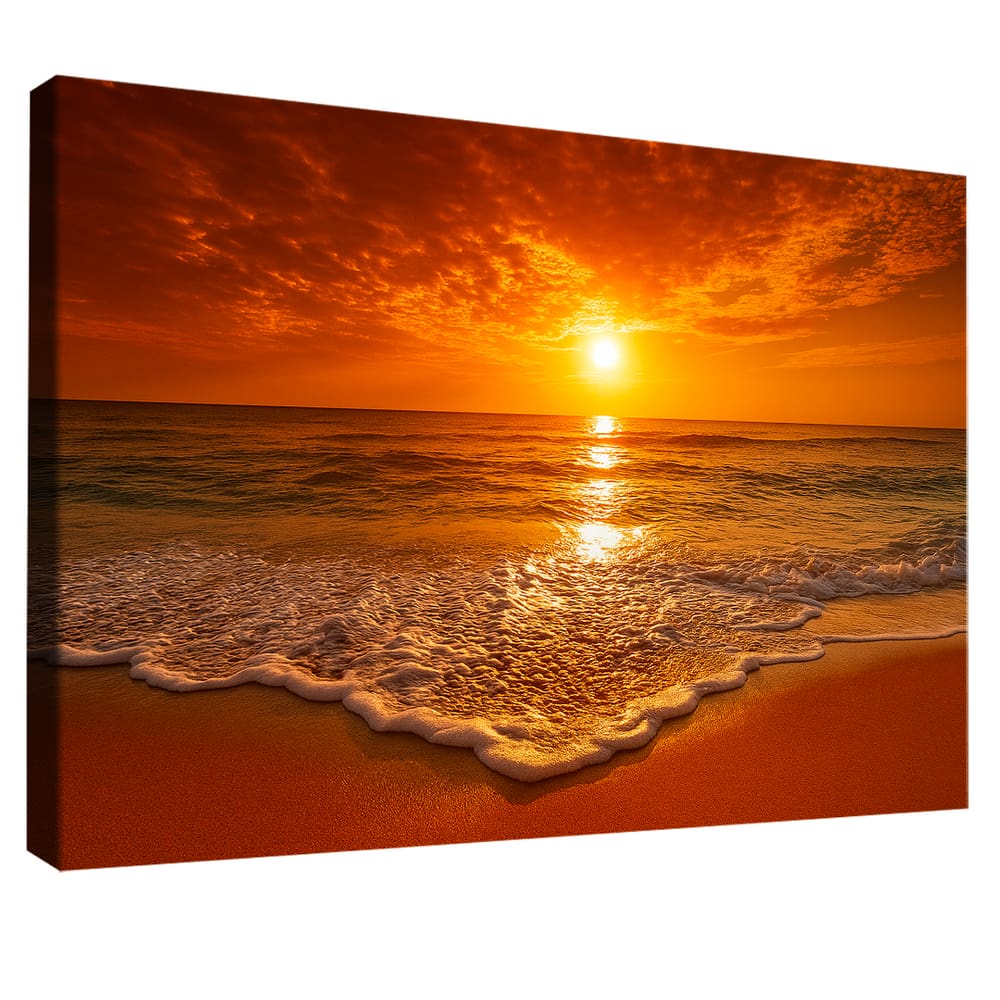 Quadro Decorativo Praia em Clima Tropical