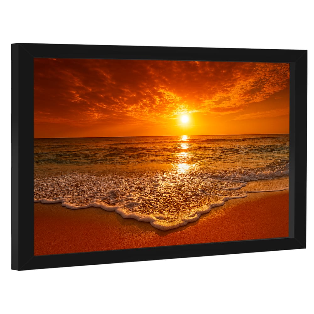 Quadro Decorativo Praia em Clima Tropical