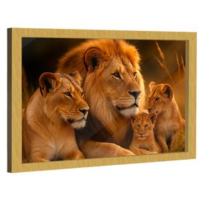 Quadro Decorativo Família Celestial de Leões