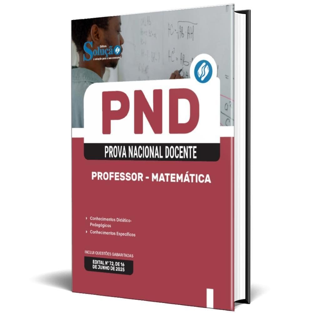 Apostila Pnd Cnu Professores 2025 Professor Matemática