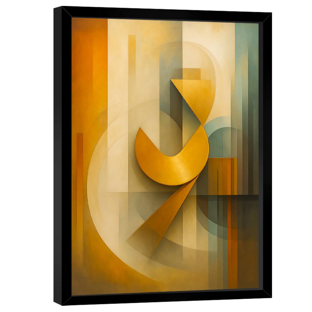 Quadro Decorativo Abstrato Elementos Artísticos
