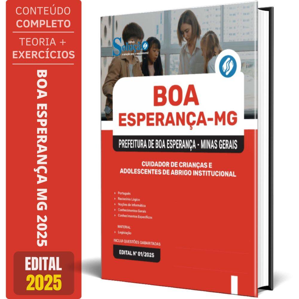 Apostila Prefeitura Boa Esperança Mg 2025 Cuidador Crianças
