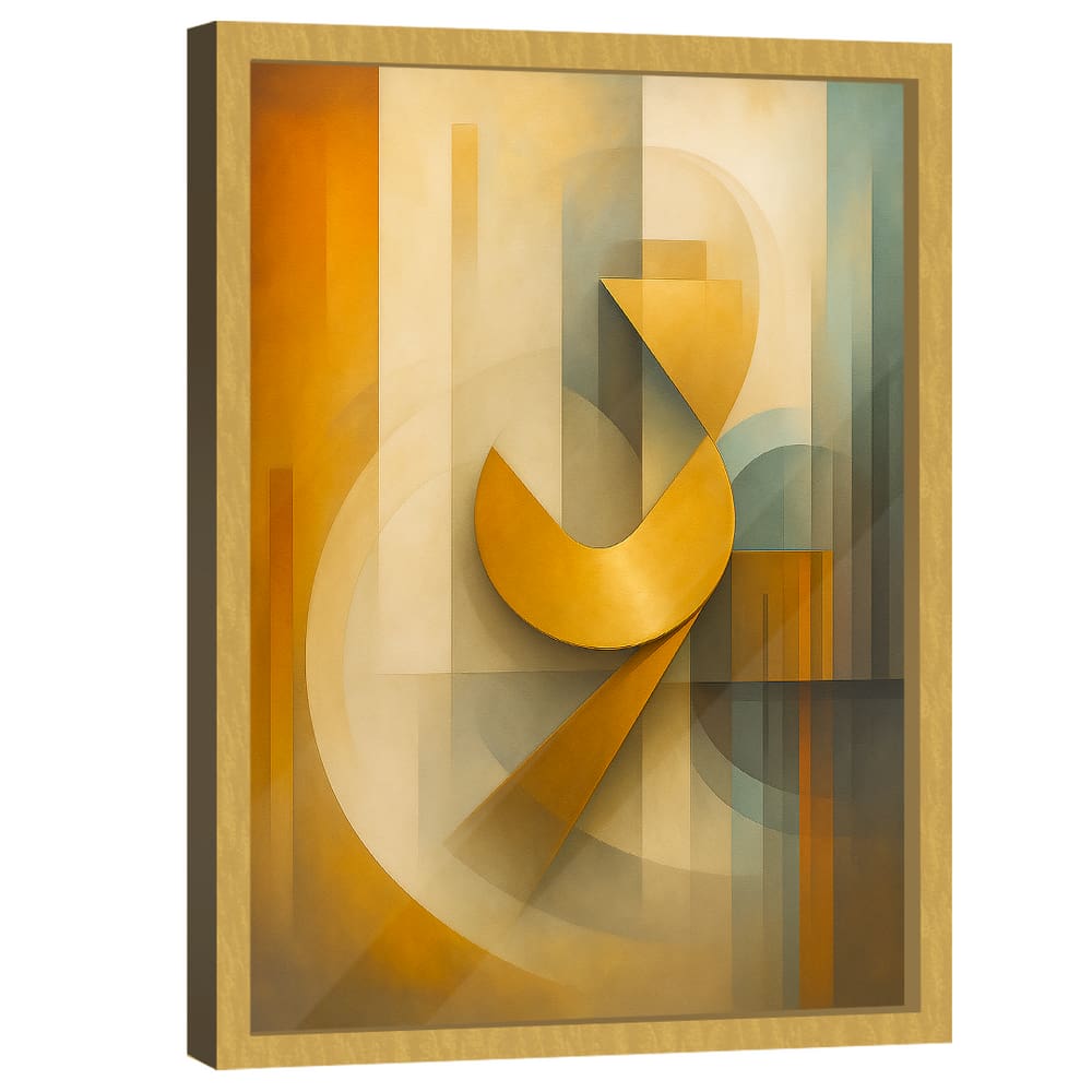 Quadro Decorativo Abstrato Elementos Artísticos