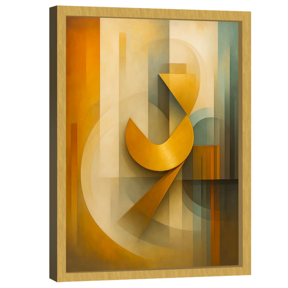 Quadro Decorativo Abstrato Elementos Artísticos