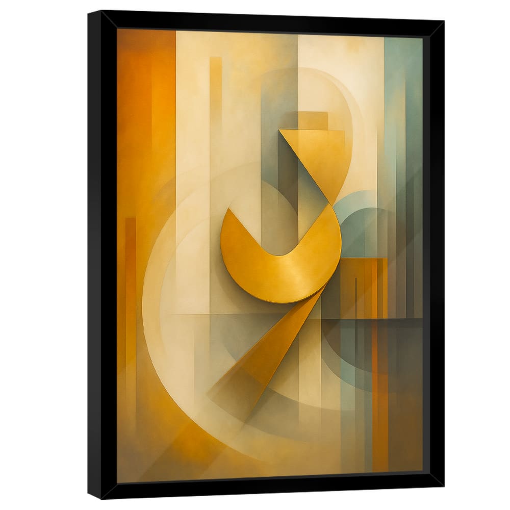 Quadro Decorativo Abstrato Elementos Artísticos