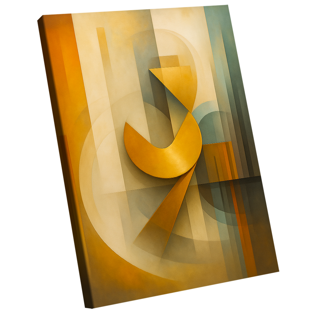 Quadro Decorativo Abstrato Elementos Artísticos