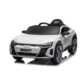 Carro Elétrico Audi RS Etron GT Branco Controle Remoto 12V