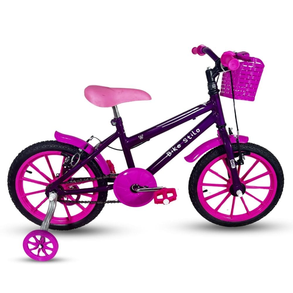 Bicicleta Infantil Passeio Aro 16 Feminina Violeta