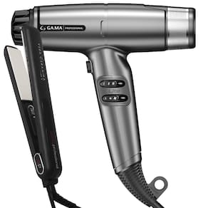 Kit Secador iQ Lite Max Silver e Prancha Vera Ceramika