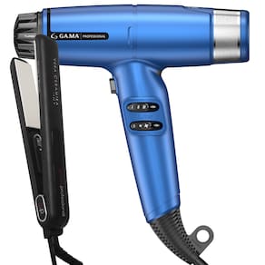 Kit Secador iQ Lite Max Blue e Prancha Vera Ceramika