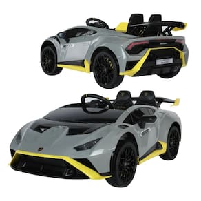 Carro Eletrico Infantil Huracan Cinza Nardo Controle Remoto 12V