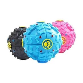 Bola Para Pets 10Cm Com Espaço Para Colocar Petiscos Ração