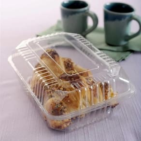 Embalagem para Rocambole Pequeno GA17 Transparente 100un 21x15x8cm Galvanotek
