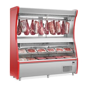 Balcão Frigorífico Açougue Triplex GEVD210 Vermelho Gelopar 220v