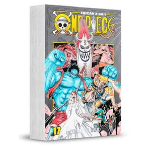 DPL - One Piece 3 em 1 - Vol. 17 - detalhe na lombada