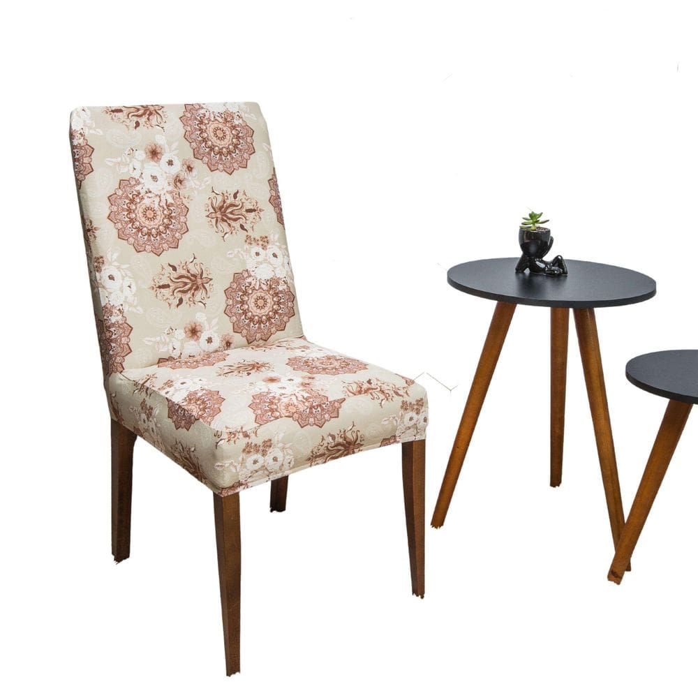 Capa Cadeira Tecido Importado Mais Resistente Mandala