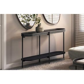 Aparador de Sala Jantar Monaco c/ 1 Prateleira Preto - Linea Brasil