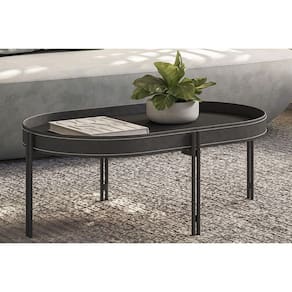 Mesa Centro Sala Mônaco Preto - Linea Brasil