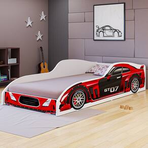 Cama Solteiro Carro GT MDF Reforçado Moderna