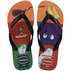Chinelo Havaianas Harry Potter Fc - Preto e Vermelho