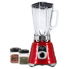 Kit Oster New Osterizer Liquidificador E Mini Jarras Vermelho 110V