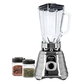 Kit Oster New Osterizer Liquidificador E Mini Jarras Prata 110V