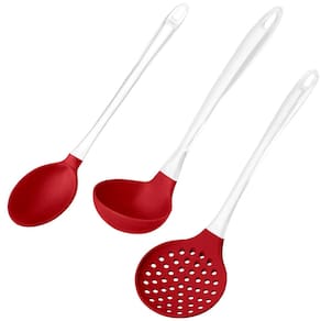 Kit Para Servir De Silicone Cabo Acrilico Vermelho Up Home UD037