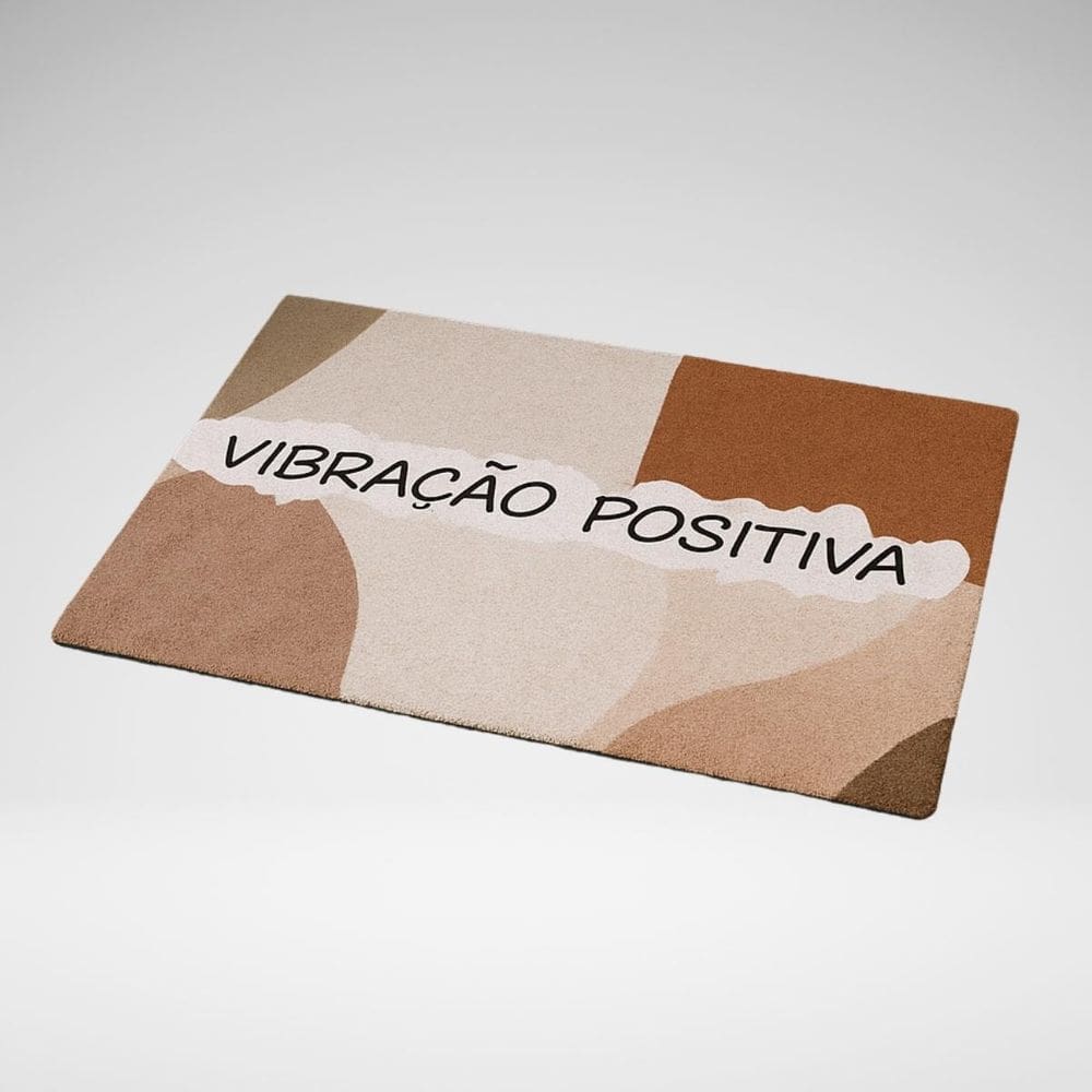 Tapete Porta Entrada Decorativo Antiderrapante 65X45 Positiv
