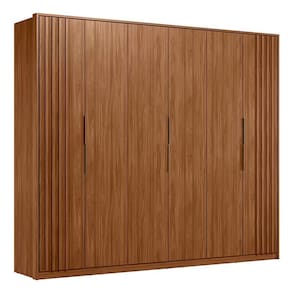 Guarda Roupa Casal Atrice Ripado 6 Portas - Demartêz
