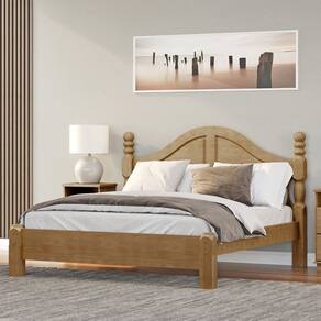 Cama Casal Queen Clássica 1,60 Linha Ouro Madeira Maciça 2260FN Freijó Finestra