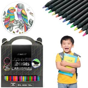 Lápis De Cor Macio 50 Cores Carbonline Leo E Leo