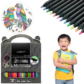 Lápis De Cor Macio 50 Cores Carbonline Leo E Leo