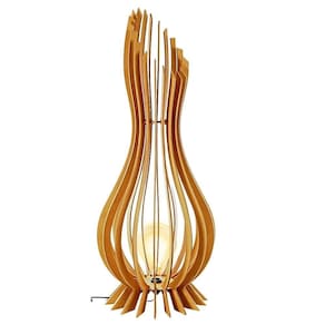 Abajur Grande De Chão Ana Maria Mdf Luminária - Tamanho 90x28cm