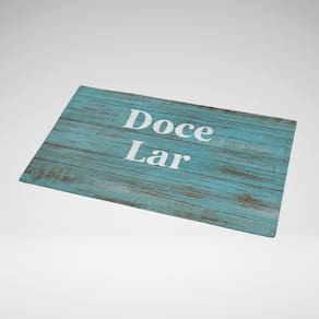 Tapete Porta Entrada Decorativo Antiderapante 65X45 Doce Lar
