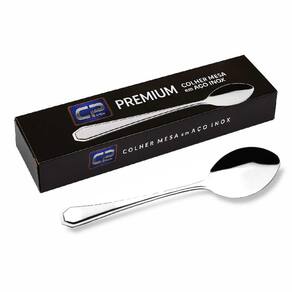 Conjunto 12 Colheres de Mesa Inox Premium GP121 - GP Inox