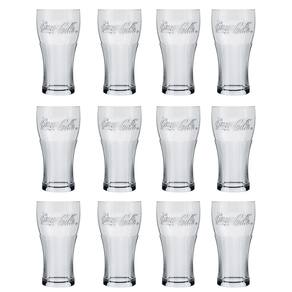 Copo Contour Coca Cola Transparente 470ml 12 Unidades - Nadir 7050
