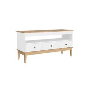 Balcão Aparador Colonial com 3 Gavetas 120x41x60cm Mel Branc