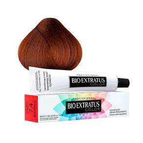 Tintura Creme Bio Extratus Color Louro Médio Acobreado 7.4 60ml