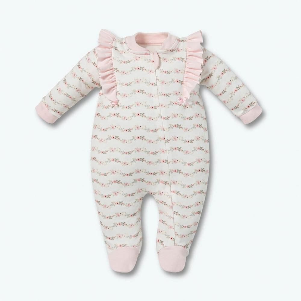 Macacão Longo Com Zíper Hug Caminho Das Flores Rosa