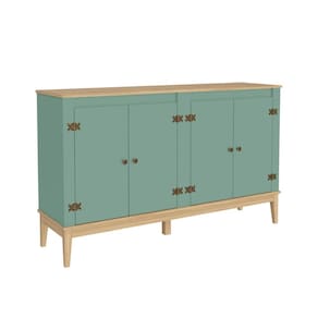 Buffet Aparador Colonial com 4 Portas 149x41x90cm MDP Mel Ol