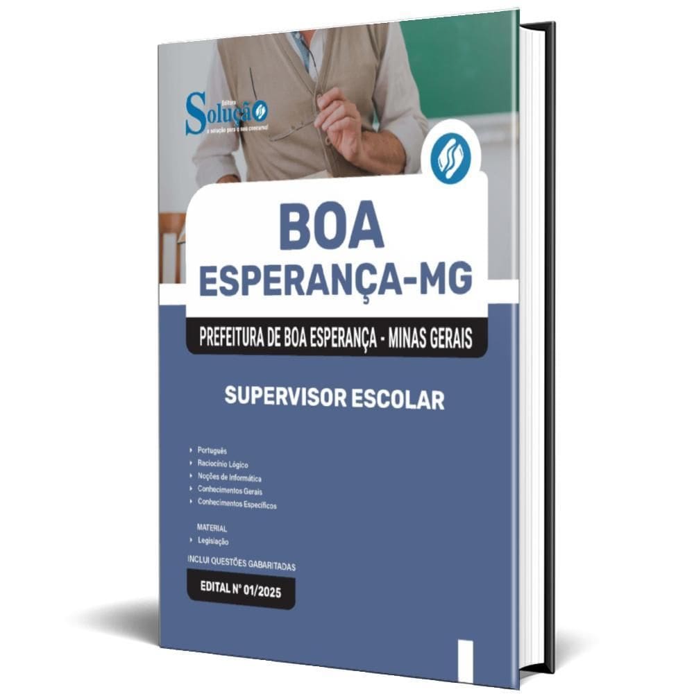 Apostila Prefeitura Boa Esperança Mg 2025 Supervisor Escolar
