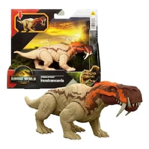 Jurassic World Rebirth – Dino Inostrancevia Articulado 19 Cm – Rabo Função Mordida - Mattel